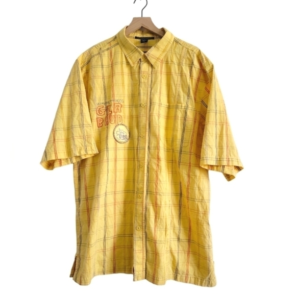 LE JEAN DE MARITHE + FRANCOIS GIRBAUD MEN'S BUTTON DOWN SHIRT - Picture 2 of 9